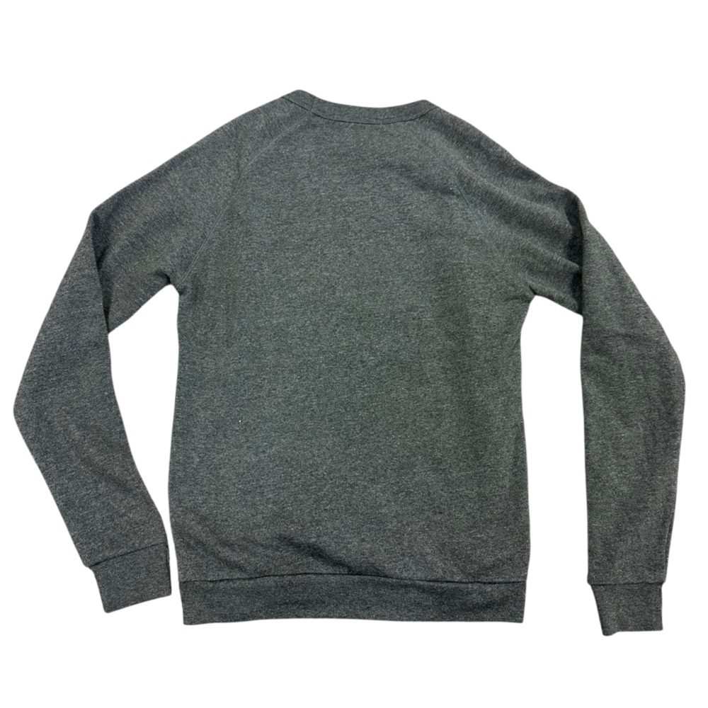 Spanx x Bow & Drape Sweatshirt Fry Day Sequin Size Medium Crewneck Gray - Picture 2 of 5